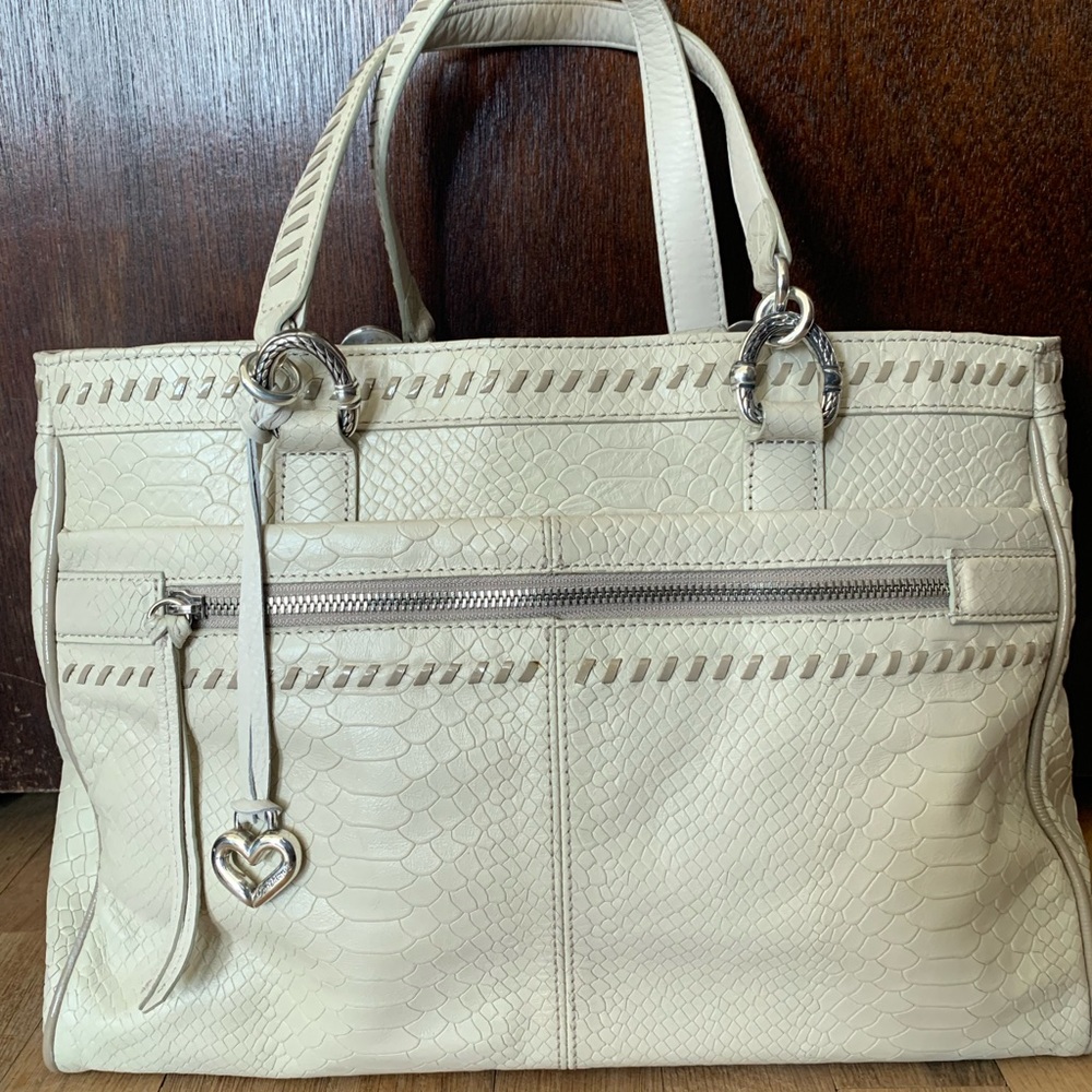 NWOT. Brighton leather handbag with crossbody attachment.
